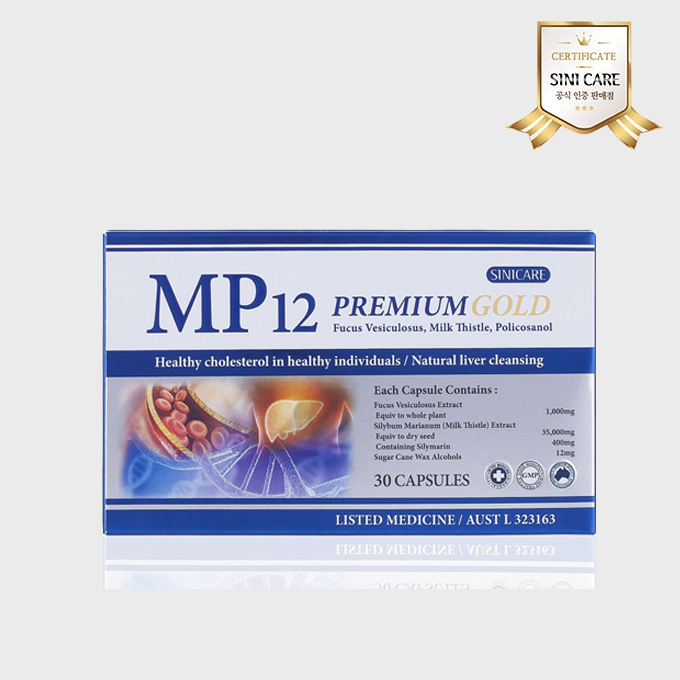 MP12 프리미엄 골드 30정 - 혈관관리, 간해독, 면역력, 항산화 작용 / 밀크시슬, 폴리코사놀